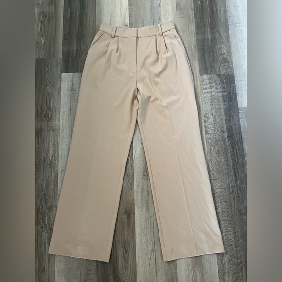 NEW Favorite Daughter The Favorite Pants beige High Waist Wide Leg Size 14 - Picture 5 of 10